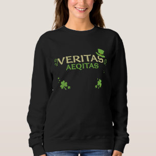 Sudadera Aequitas irlandesa Irlanda Veritas Aeqitas San Pat