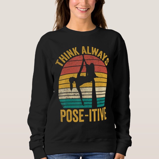 Sudadera Aerial Silk Aerialist Think Always Pose itive 1 (Anverso)