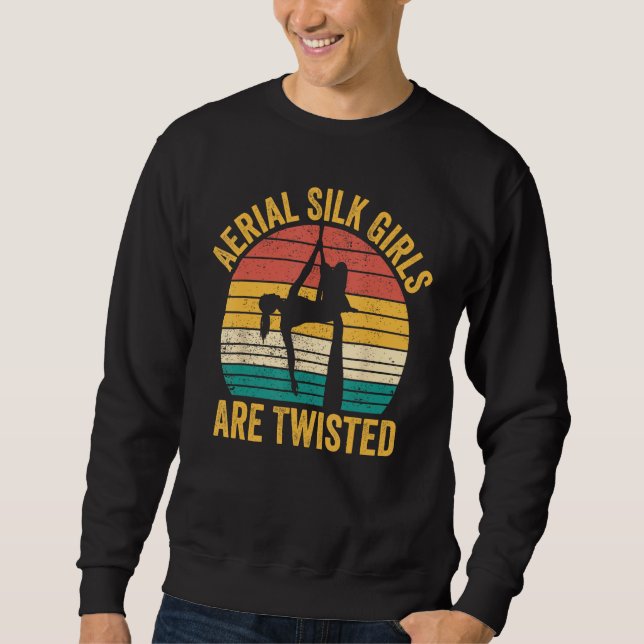 Sudadera Aerial Silk Girls Are Twisted Aerialist (Anverso)