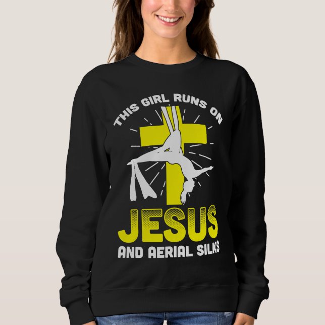 Sudadera Aerial Silks For Aerial Dancer Silk Aerialist Air  (Anverso)