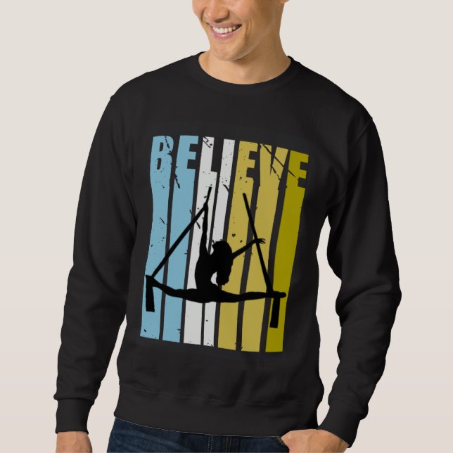 Sudadera Aerialist Believe Silhouette Loves Practice Air Yo (Anverso)