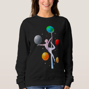 Sudadera Aerialista de la galaxia Yogui aéreo Bailarín Aro