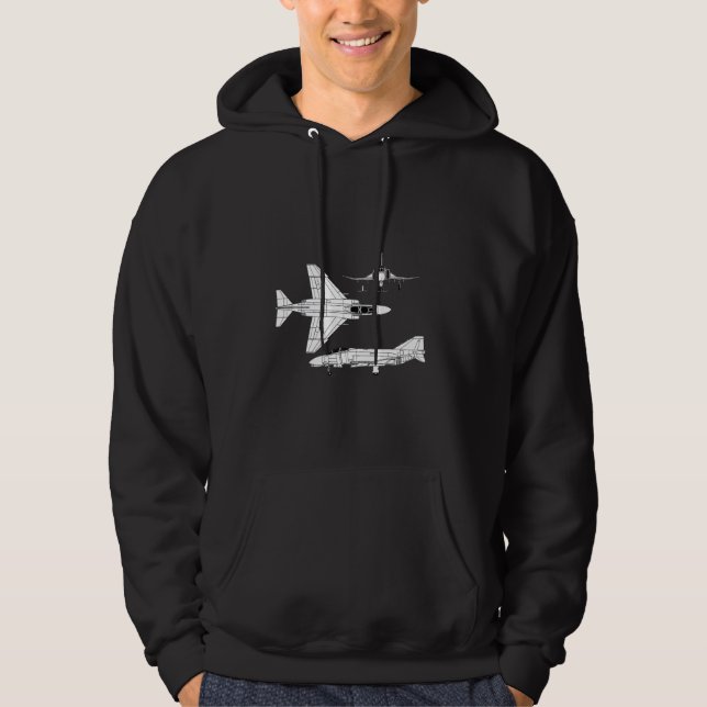 Sudadera Aeródromo McDonnell Douglas F-4 Phantom II Bluepri (Anverso)