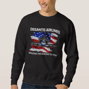 Sudadera Aerolíneas DeSantis Meme Político Divertido Bander