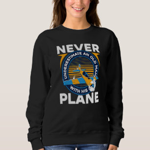 Sudadera Aeronave piloto Volador Viejo Viejo Premium