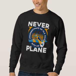 Sudadera Aeronave piloto Volador Viejo Viejo Premium