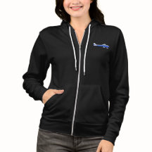 Aeronaves 182 Hoodie Full Zip para mujeres Bella+C