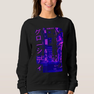 Sudadera Aesthetic Modern Style Japan Glow City Streets Lig