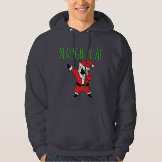 Sudadera AF travieso que frota las Felices Navidad de Papá