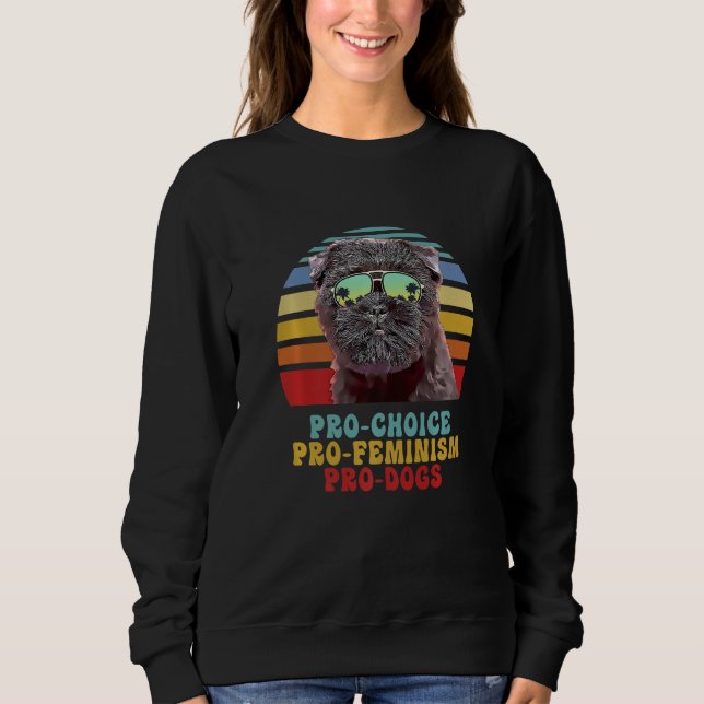 Sudadera Affenpinscher Pro Elección Pro Feminismo Pro Perro (Anverso)