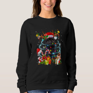 Sudadera Affenpinscher Reindeer Christmas Tree Lights Pajam