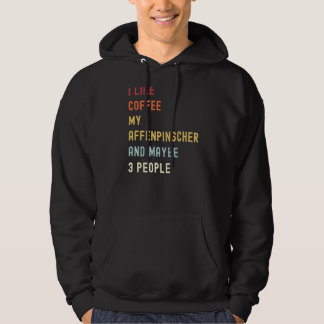 Sudadera Affenpinscher Retro Perro Y Café