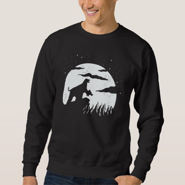 Sudadera Afghan Hound under Moon for Halloween Costume 1 (Anverso)