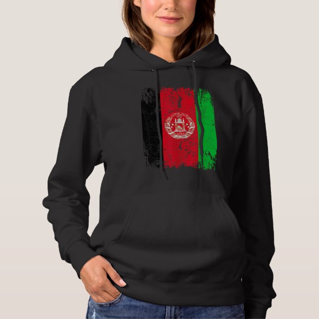 Sudadera AFGHANISTAN Flag Women's Men's Children's Afghani (Anverso)