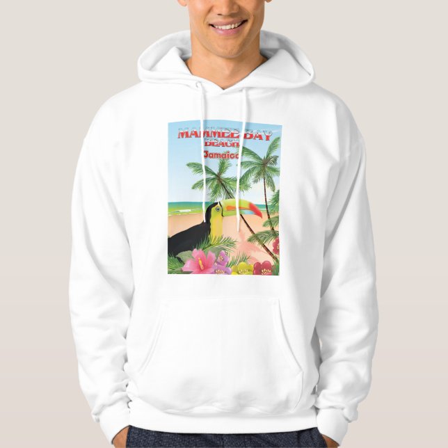Sudadera Afiche de viaje de Mammee Bay Beach Jamaica (Anverso)