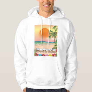 Sudadera Afiche de viaje por la playa de Bahréin