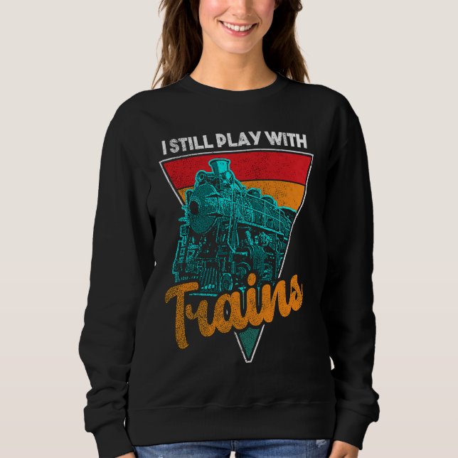 Sudadera Aficionado del modelo de tren de ferrocarril amor  (Anverso)