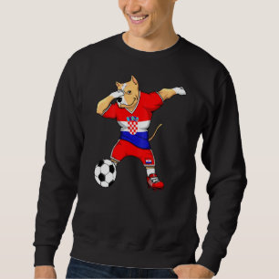 Sudadera Aficionados al fútbol croata Dabbing Pitbull Croac