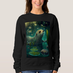 Sudadera Aficionados de la Nutria Gigante del Río Hábitat d