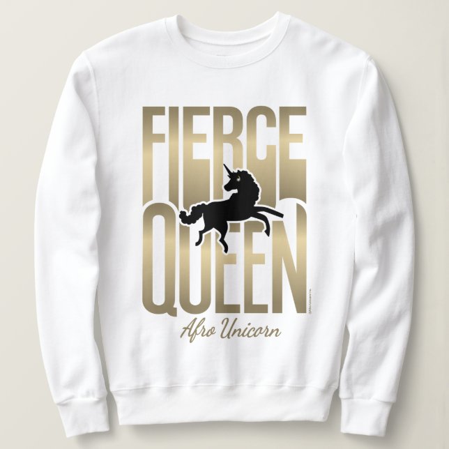 Sudadera Afo Unicorn Fierce Queen (Anverso del diseño)
