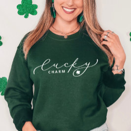 Sudadera Afortunadamente Charm St. Patrick's Day Cute Guión