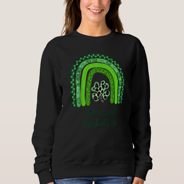 Sudadera Afortunado profesor de St Patrick's Day Principal  (Anverso)