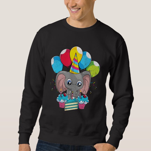 Sudadera Africa Animal  Zoo Animal Birthday Party Cute Elep (Anverso)