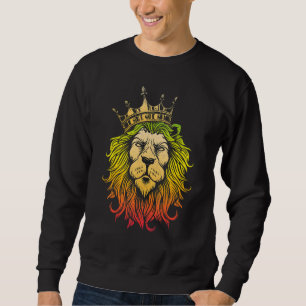 Sudadera África León Rey Animal Corona León Safari