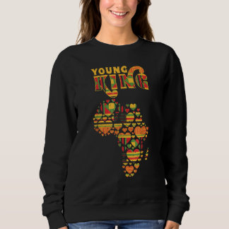 Sudadera Africa Map Love Heart African Kente Men African Am