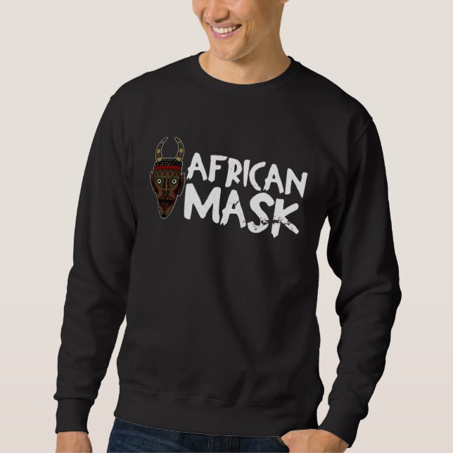 Sudadera Africa Mask African Afro History Reggae Melanin  1 (Anverso)
