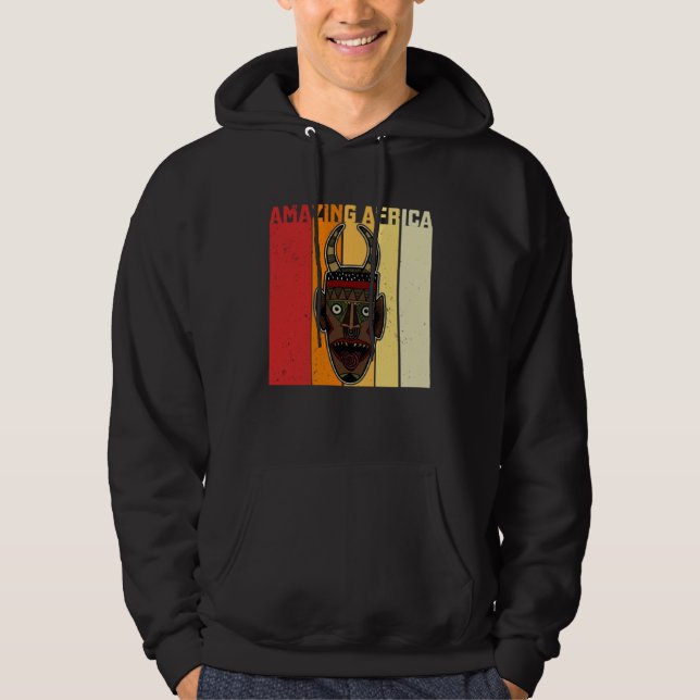 Sudadera Africa Mask African Afro History Reggae Melanin  1 (Anverso)