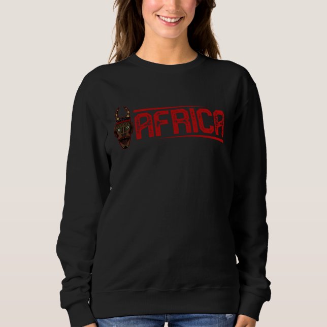 Sudadera Africa Mask African Afro History Reggae Melanin  4 (Anverso)