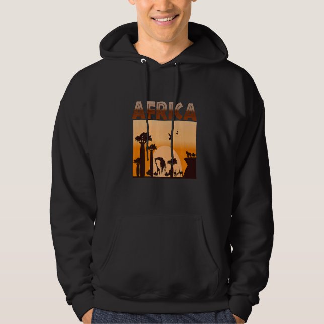 Sudadera Africa Safari Wild Animals Cute (Anverso)