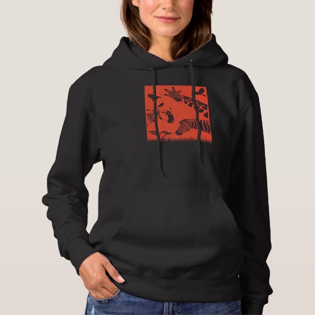 Sudadera Africa Safari Wild Animals Cute 10 (Anverso)