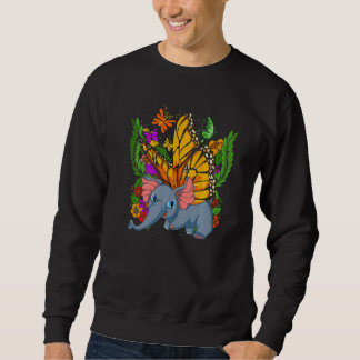 Sudadera África Zoológico de Insectos Animales Mariposa Ele