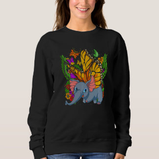 Sudadera África Zoológico de Insectos Animales Mariposa Ele