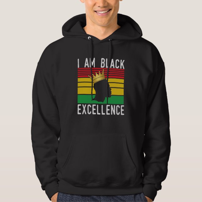 Sudadera African American Pride Celebration I Am Black Exce (Anverso)