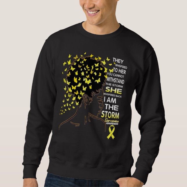 Sudadera African American Sarcoma Awareness I'm The Storm (Anverso)