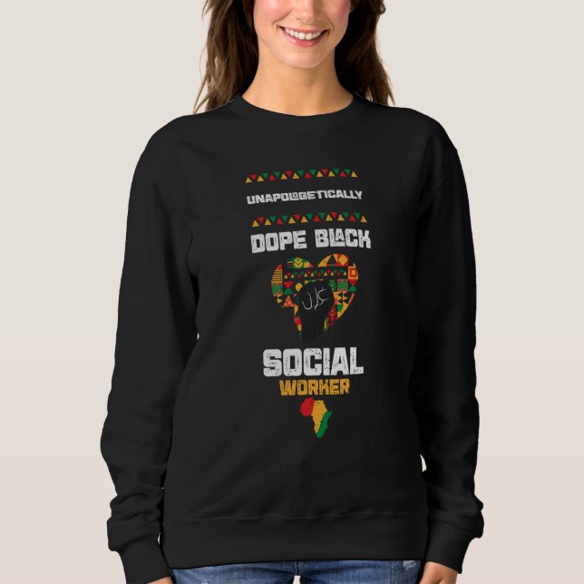 Sudadera African American Unapologetically Do  Black Histor (Anverso)