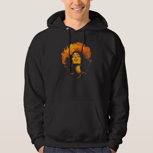 Sudadera African American Woman Black Girl Music Graffiti G (Anverso)
