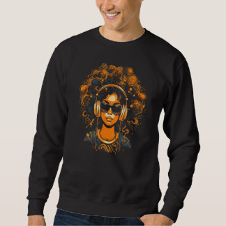 Sudadera African American Woman Black Girl Music Graffiti G