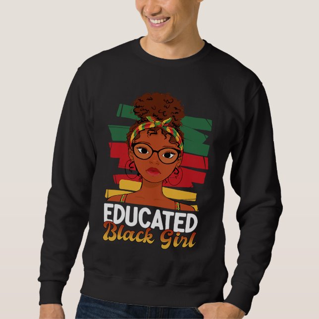 Sudadera African American Youth Education frican Educated B (Anverso)