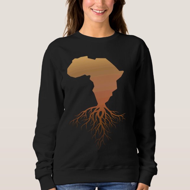 Sudadera African Continent Roots African Pride Black Cultur (Anverso)