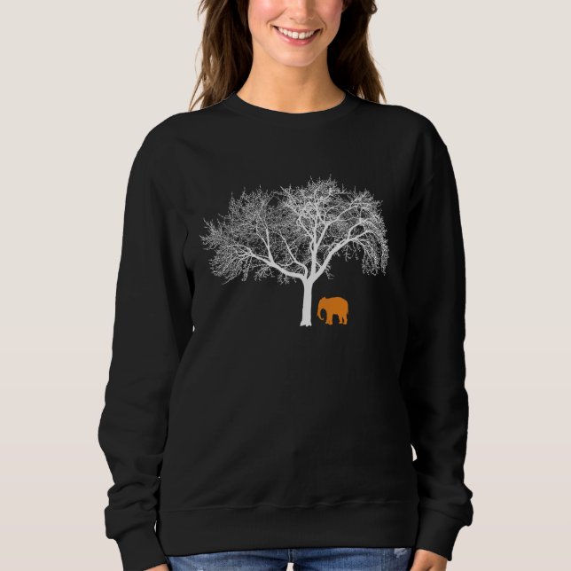 Sudadera African Wildlife Elephant Modern Minimal (Anverso)