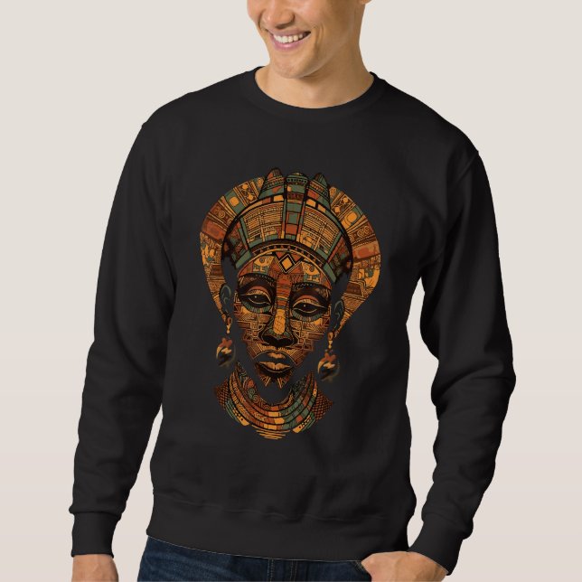 Sudadera African with pan africanism symbolism (Anverso)