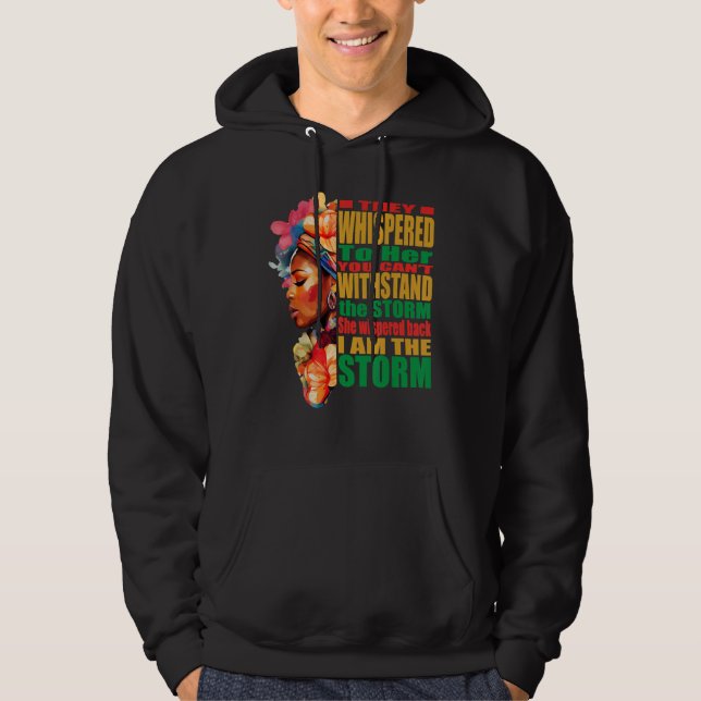 Sudadera Afro African Woman Black History Month Quotes Sayi (Anverso)
