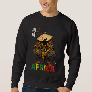 Sudadera Afro American Samurai Warrior Katana Anime Japanes