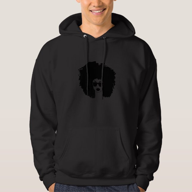 Sudadera Afro Black Woman Black History Month African Ameri (Anverso)