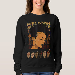 Sudadera Afro, Chica fuerte y negra, ama a las mujeres nort