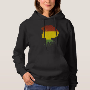 Sudadera Afro-Chica negro africano-norteamericano raíz div